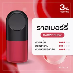 RELX Infinity Pod Pro กลิ่นราสเบอร์รี่ [ประกัน 30 วัน]